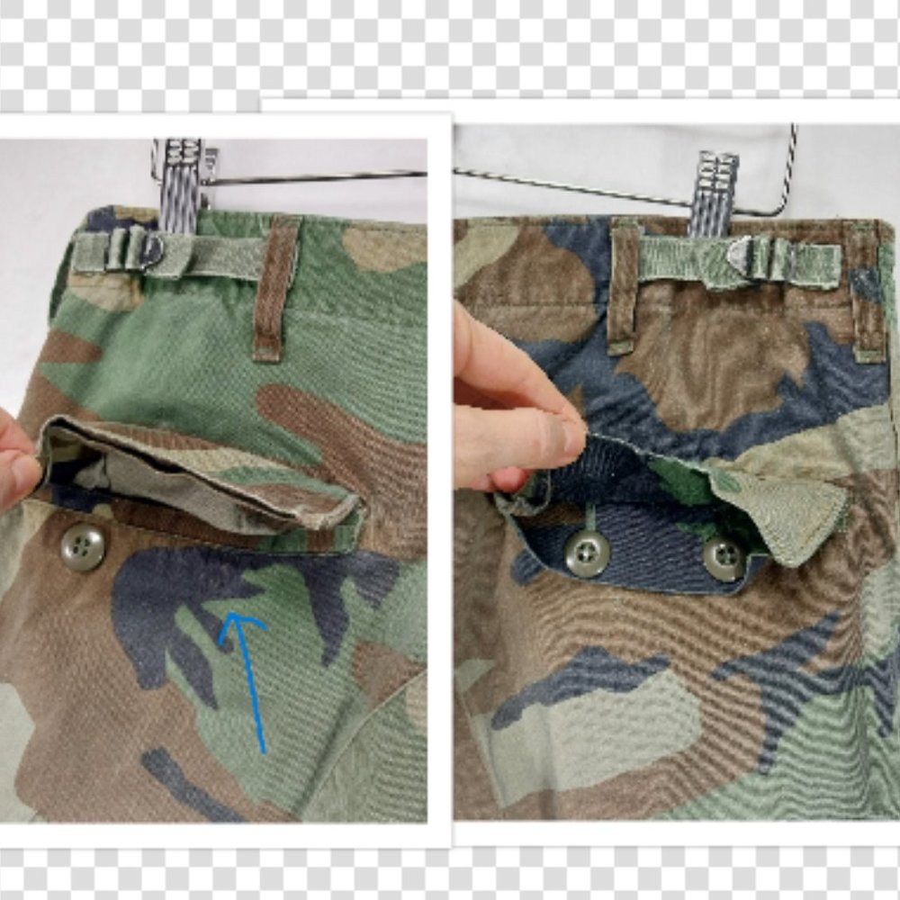 Military Pants Mens 33x30 Cargo Camouflage M81 Woodland Army Green Brown Relaxed - Picture 8 of 16